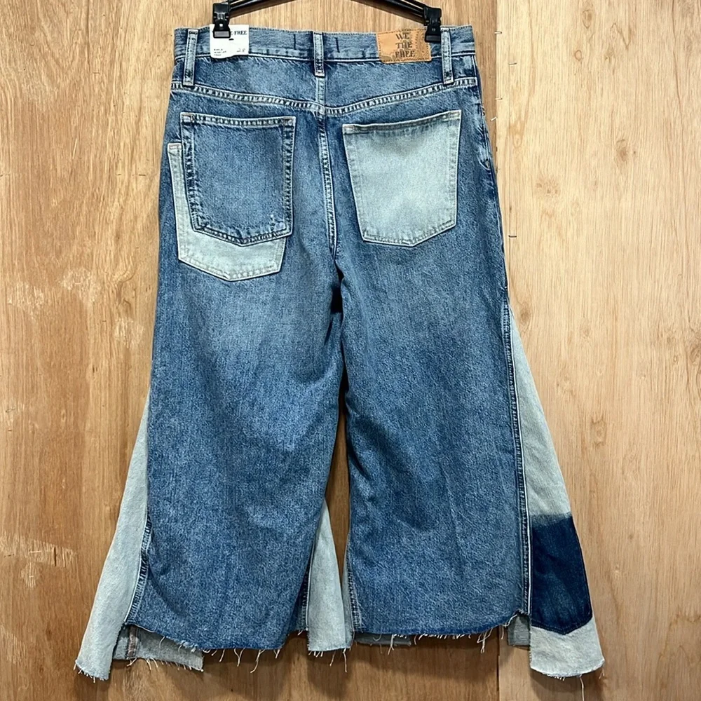 NWOT We The Free - Ripple Wide-Leg Cropped Jeans, 28